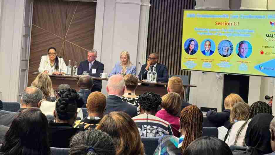Afam in Malta, speaking as a panelist at the 24th Commonwealth Law Conference 2025.