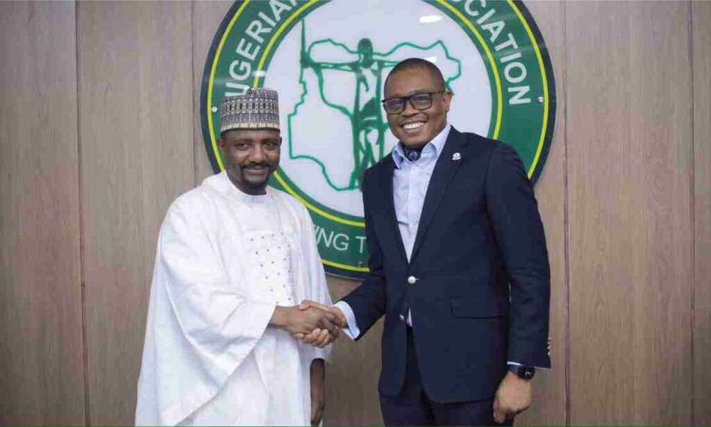 Afam receives Dr. Abdullahi Usman Bello, Chairman of the Code of Conduct Bureau (CCB), and his team at the NBA House.